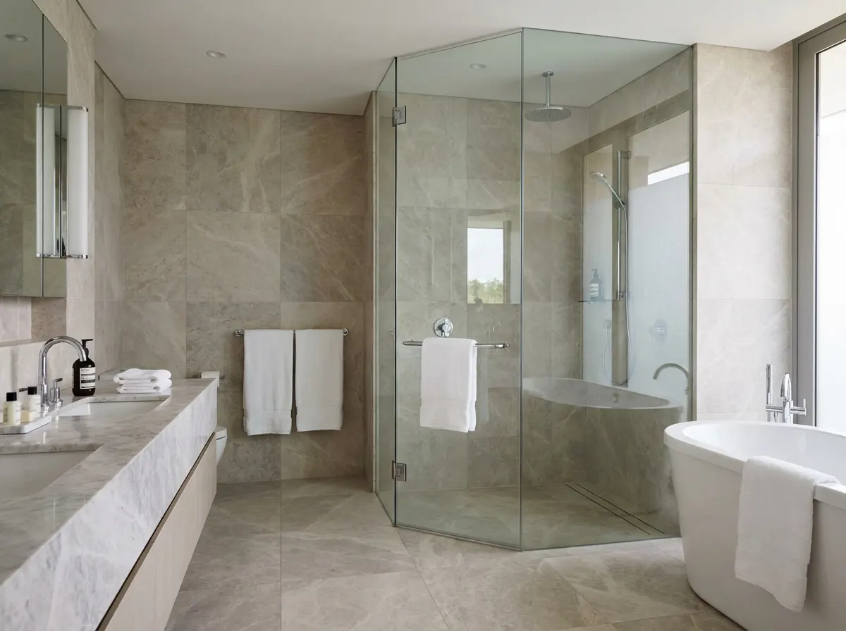 Mampara de vidrio templado para ducha