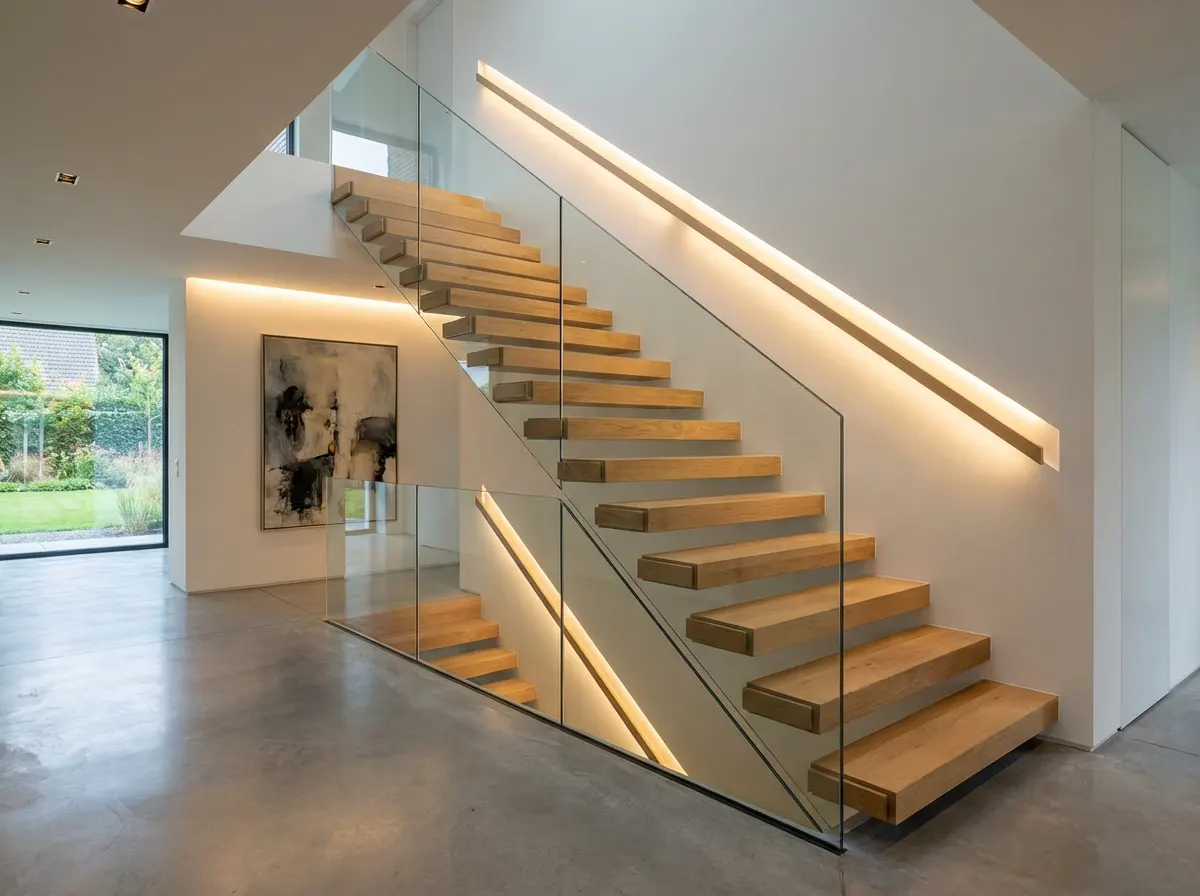 Escaleras y barandas de vidrio en Maracaibo